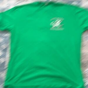 Green XL men's t shirt worn t shirt.